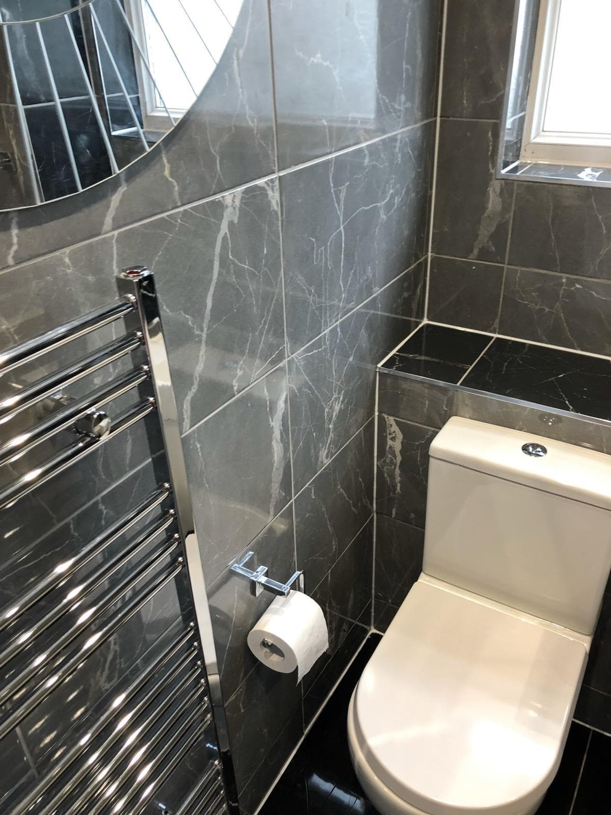 Skylight detail view in completed loft conversion in Hertfordshire