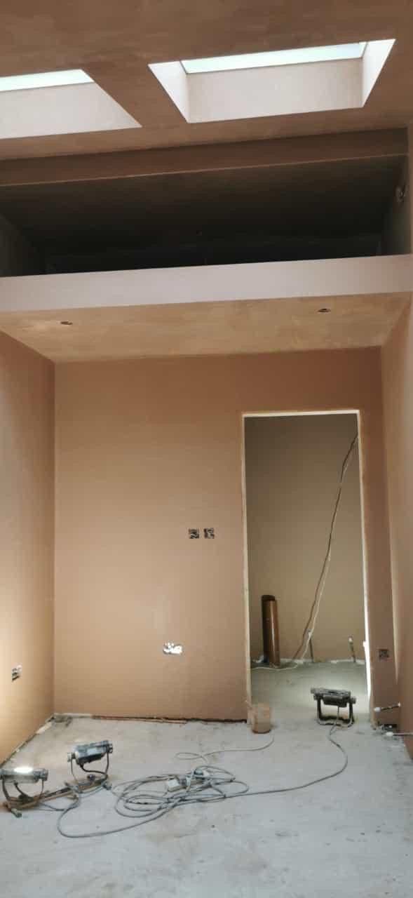 Natural light streaming through skylight in loft conversion