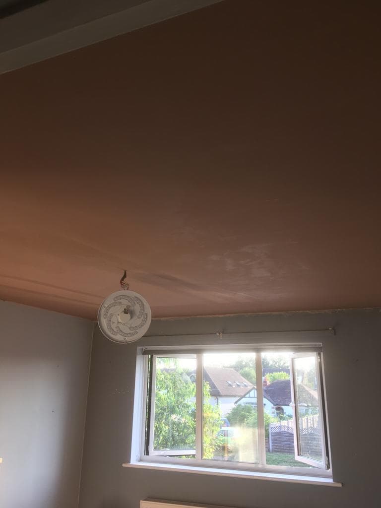 Smooth finished plastering on interior wall ready for decoration